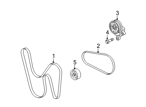 2011 Chevy Camaro Serpentine Belt Diagram for 12639280