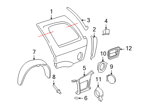 2005 Buick Rainier Relief Valve, Rear Diagram for 15189391