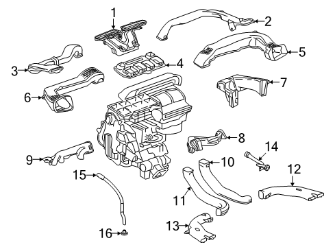 2023 Buick Enclave Adapter Diagram for 84448194
