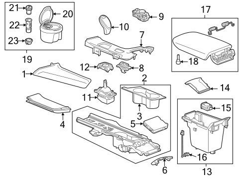 2022 Cadillac XT5 USB Port, Jet Black Diagram for 13529869