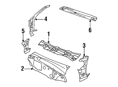 1985 Buick Electra Cowl Diagram