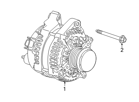 2019 Cadillac CTS Alternator Diagram 3 - Thumbnail