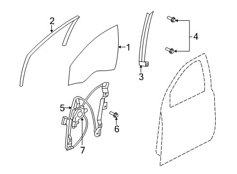 2008 Pontiac G8 Front Door Diagram