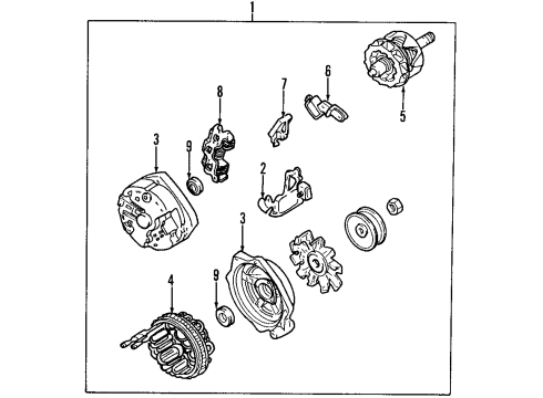 1993 Chevy Camaro Rectifier Diagram for 10467052