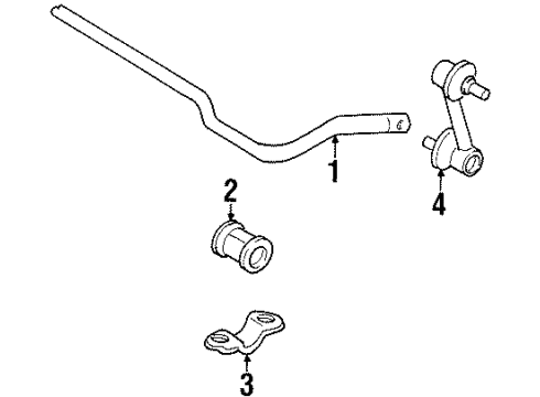 2002 Chevy Prizm Stabilizer Bar & Components Diagram 4 - Thumbnail