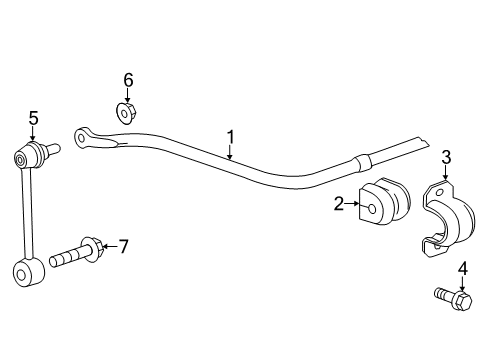 2017 Cadillac CTS Stabilizer Bar & Components Diagram
