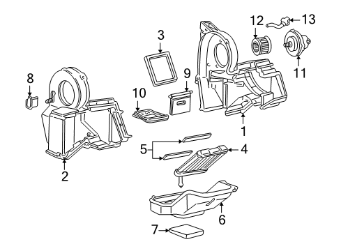 2002 GMC Savana 3500 Auxiliary Heater & A/C Diagram