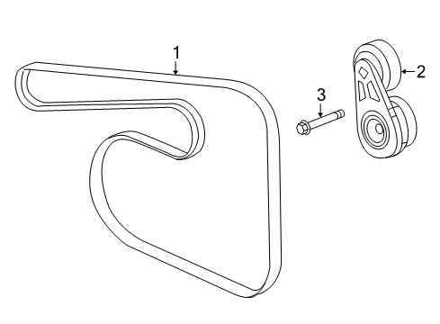 2018 Buick Envision Belts & Pulleys Diagram