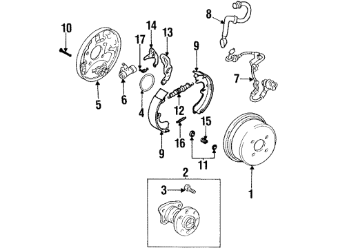 1998 Chevy Prizm Rear Brakes Diagram