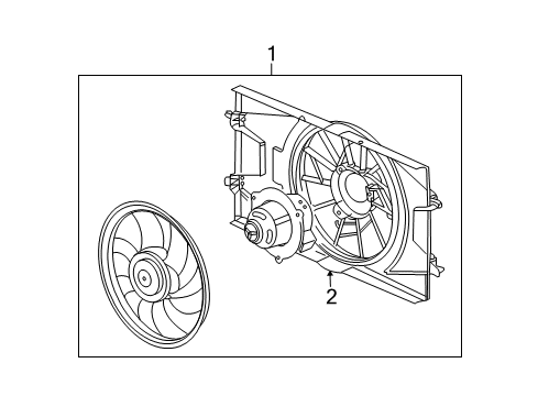 2007 Saturn Ion Cooling Fan Diagram 3 - Thumbnail