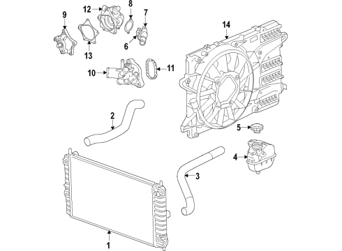 2025 Chevy Malibu Cooling Fan Diagram