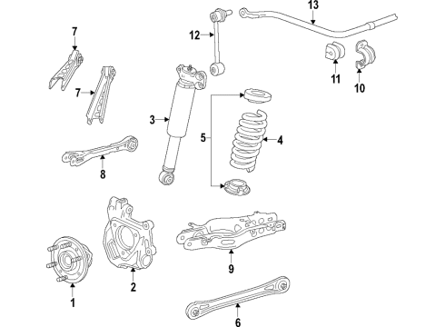 2015 Cadillac ATS Stabilizer Bar & Components Diagram 7 - Thumbnail