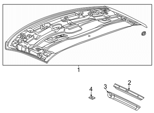 2025 Chevy Corvette Top & Components Diagram 3 - Thumbnail