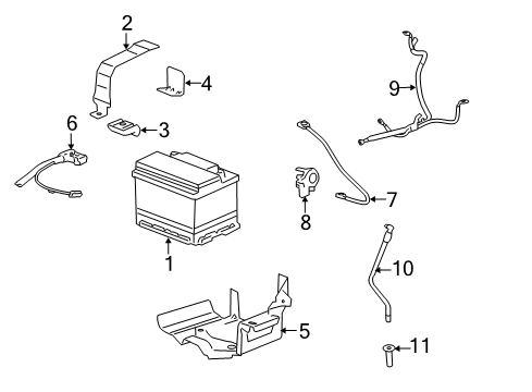 2007 Pontiac G5 Negative Cable Diagram for 88987144