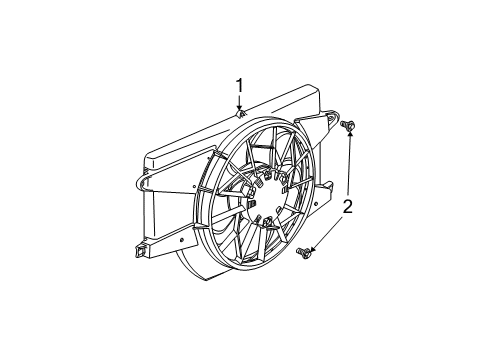 2003 Saturn Vue Cooling Fan Diagram 2 - Thumbnail