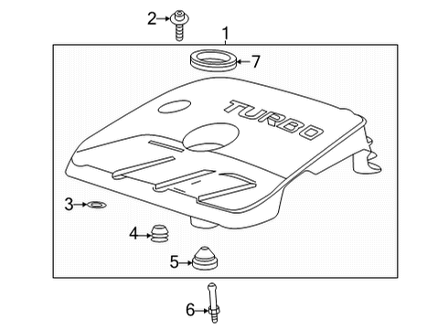 2022 Buick Encore GX Engine Appearance Cover Diagram 2 - Thumbnail