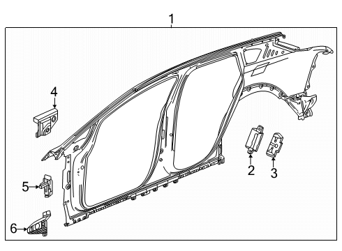 2025 Cadillac OPTIQ Uniside Diagram