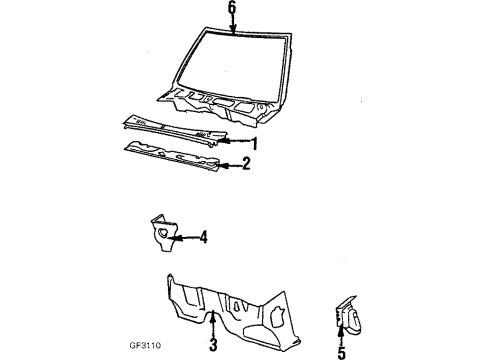 1987 Chevy S10 Blazer Cowl Diagram