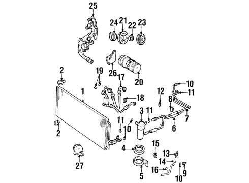 1996 Chevy Monte Carlo A/C Compressor Diagram