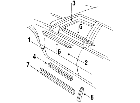 1988 Oldsmobile Delta 88 Door & Components Diagram 2 - Thumbnail
