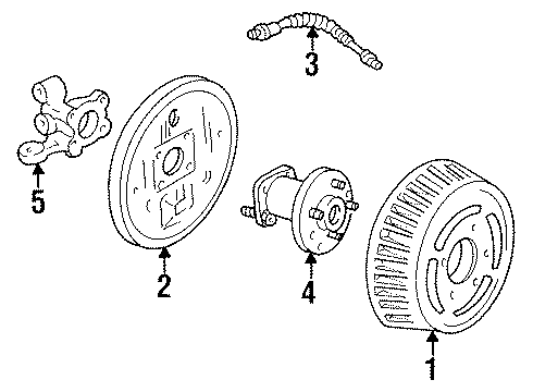 1992 Oldsmobile 88 Rear Brakes Diagram