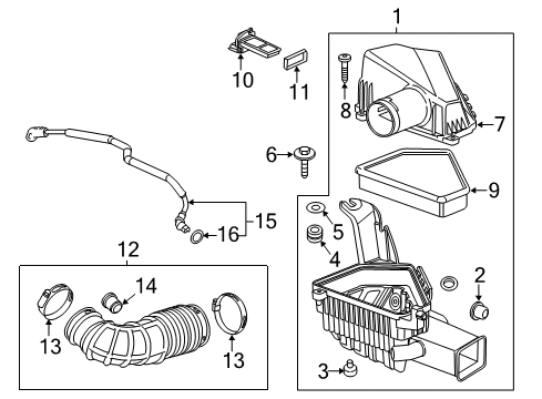 2013 Cadillac CTS Filters Diagram 4 - Thumbnail