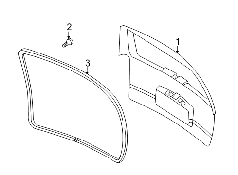 2006 Buick Terraza Gate & Hardware Diagram