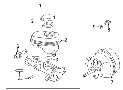 2008 Pontiac Grand Prix Reservoir Diagram for 19209225
