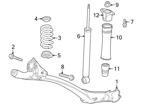 2024 Chevy Trailblazer Rear Suspension Components Diagram 2 - Thumbnail