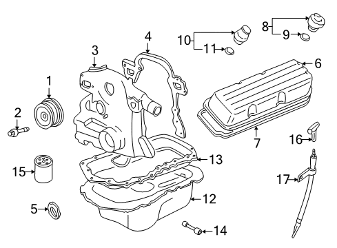 2005 Buick LaCrosse Engine Parts Diagram 2 - Thumbnail