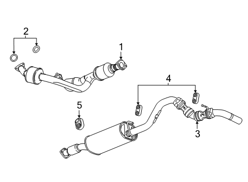 2025 Chevy Express 2500 Exhaust Components Diagram