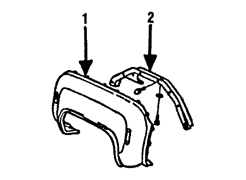 1991 Chevy V3500 Fender & Components Diagram