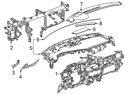 2025 Chevy Suburban Instrument Panel Diagram