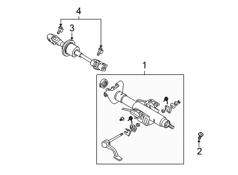 2007 Pontiac G6 Steering Column Assembly Diagram