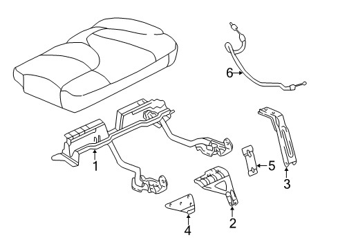 2005 Chevy Silverado 2500 HD Tracks & Components Diagram 2 - Thumbnail