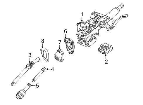 2020 Chevy Camaro Steering Column Assembly Diagram