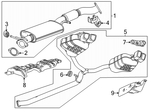 2025 Buick Enclave Exhaust Components Diagram
