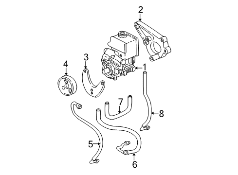 1999 Chevy Camaro P/S Pump & Hoses Diagram 2 - Thumbnail