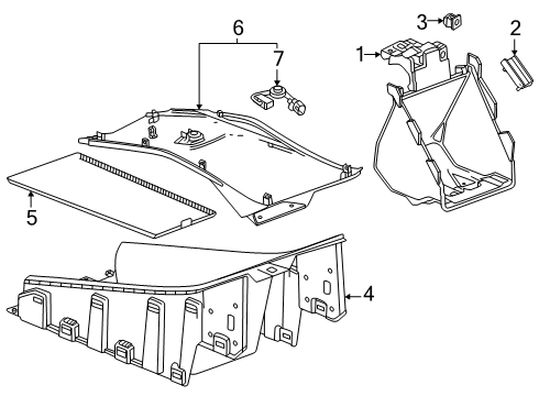 2025 Cadillac ESCALADE IQ Center Console Diagram 3 - Thumbnail
