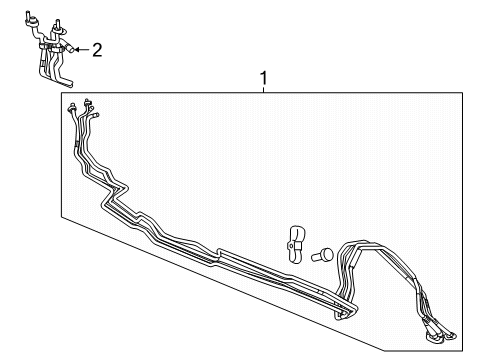 2025 Buick Enclave Rear A/C Lines Diagram
