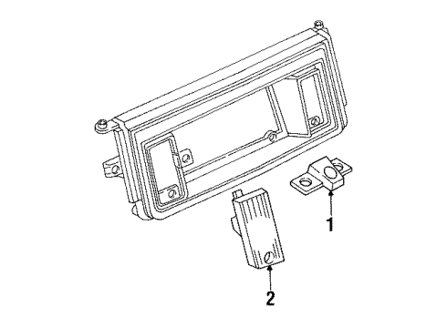 1986 Pontiac Parisienne License Lamp Diagram for 914000