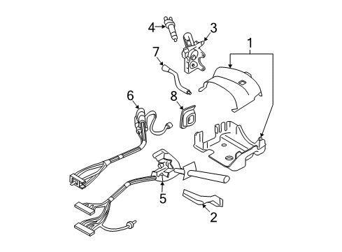 2007 Buick LaCrosse Ignition Lock Cylinder Diagram for 19207991
