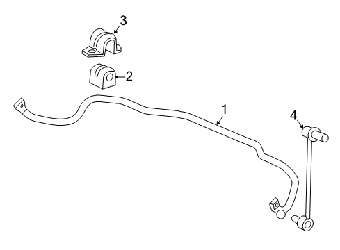 2008 Chevy Malibu Stabilizer Bar & Components Diagram 5 - Thumbnail
