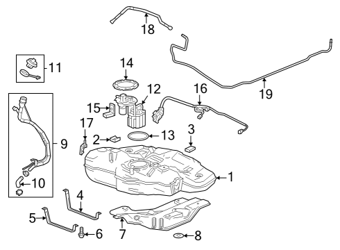 2017 Chevy Cruze Fuel Pump Diagram for 42706337