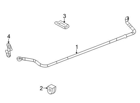 2006 Buick Terraza Stabilizer Bar & Components Diagram 5 - Thumbnail