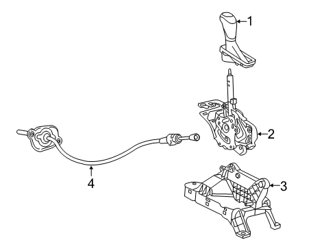 2023 Chevy Equinox Gear Shift Control - AT Diagram