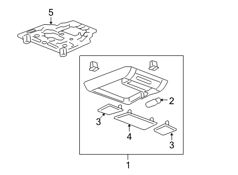 2011 Chevy Tahoe Overhead Console Diagram 3 - Thumbnail