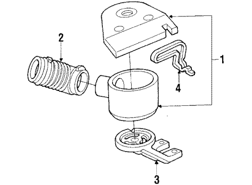 1987 Cadillac Cimarron Air Inlet Diagram