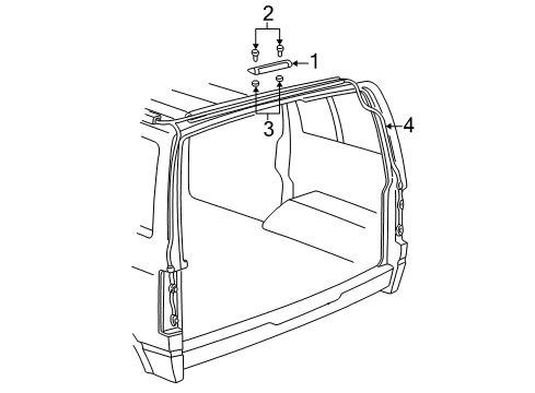 2003 Chevy Astro High Mount Lamps Diagram
