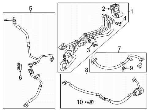 2024 GMC Sierra EV A/C Condenser, Compressor & Lines Diagram 2 - Thumbnail